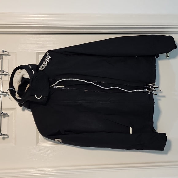 Superdry Small windcheater jacket fleece lined - Picture 1 of 5
